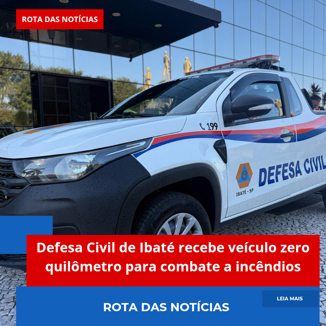 Defesa Civil de Ibaté recebe veículo zero quilômetro para combate a incêndios