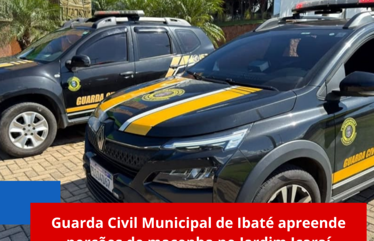 Guarda Civil Municipal de Ibaté apreende porções de maconha no Jardim Icaraí