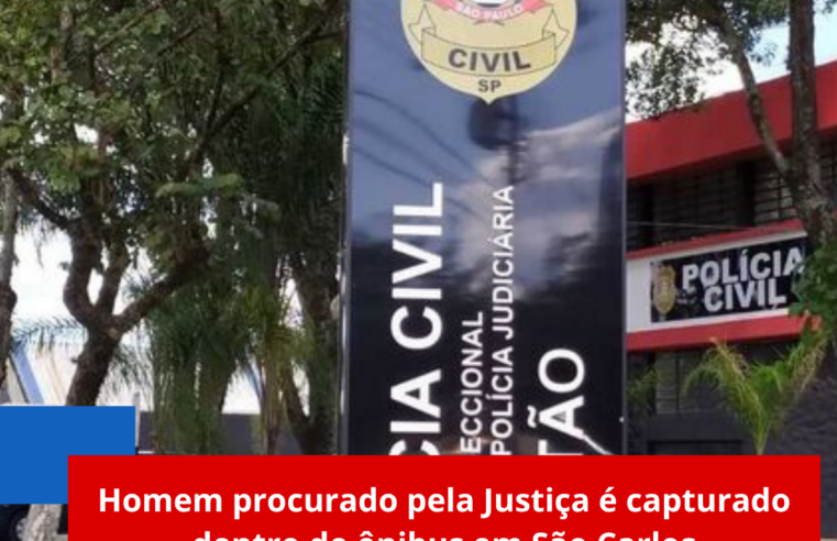 Homem procurado pela Justiça é capturado dentro de ônibus em São Carlos