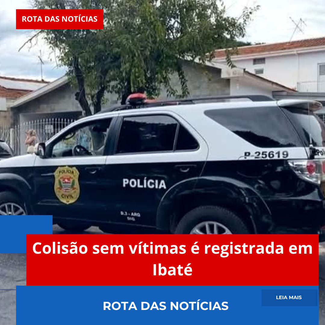Colisão sem vítimas é registrada em Ibaté