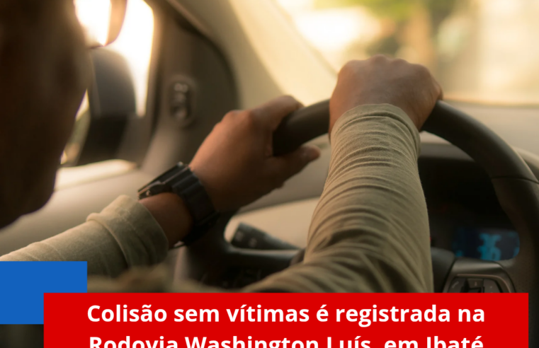 Colisão sem vítimas é registrada na Rodovia Washington Luís, em Ibaté
