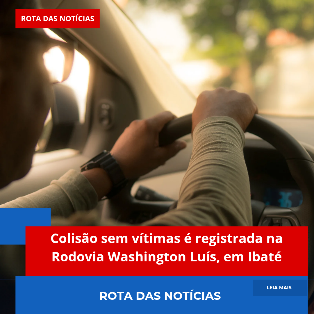 Colisão sem vítimas é registrada na Rodovia Washington Luís, em Ibaté