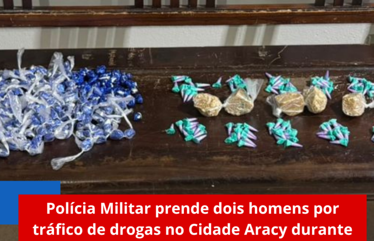 Polícia Militar prende dois homens por tráfico de drogas no Cidade Aracy durante Operação Impacto