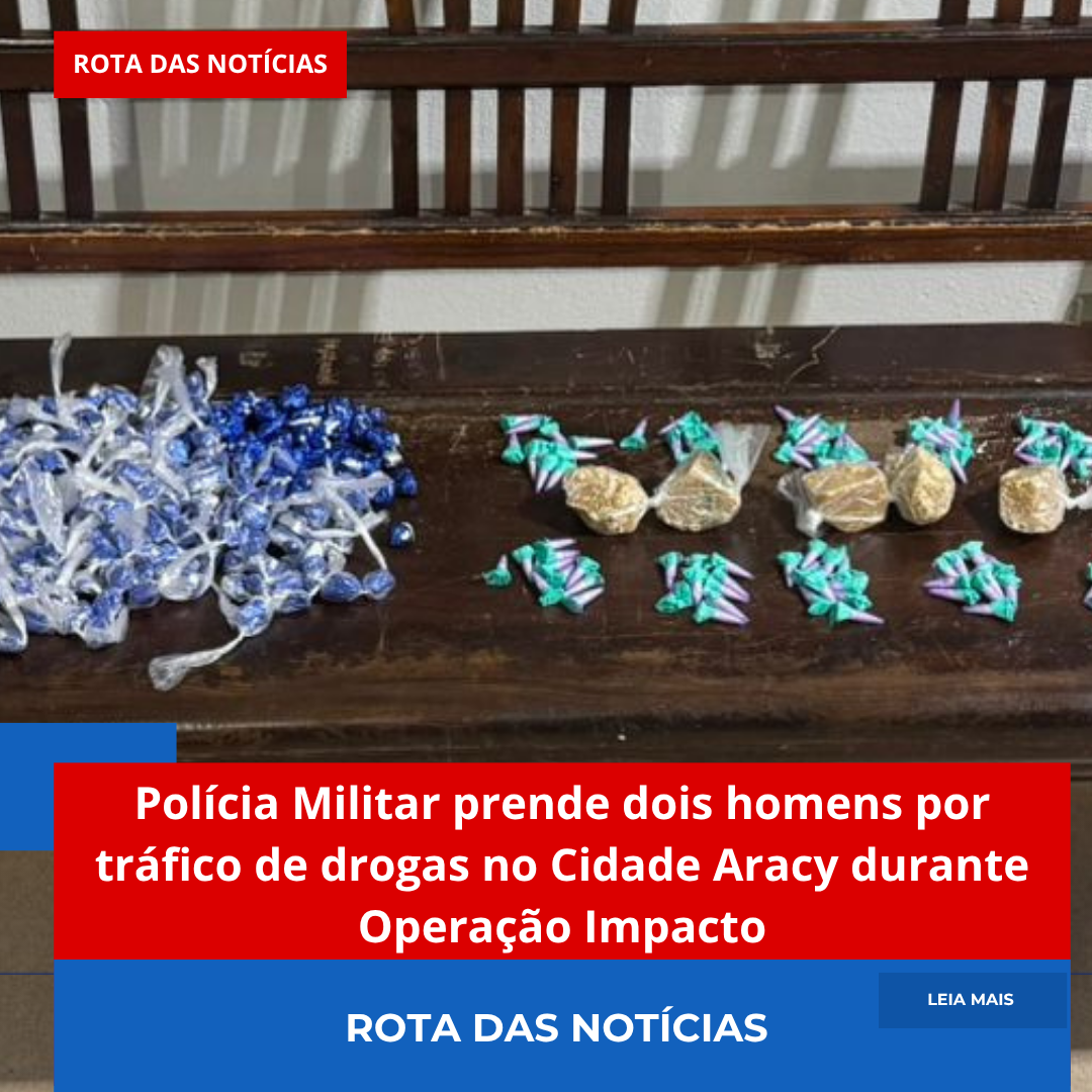 Polícia Militar prende dois homens por tráfico de drogas no Cidade Aracy durante Operação Impacto
