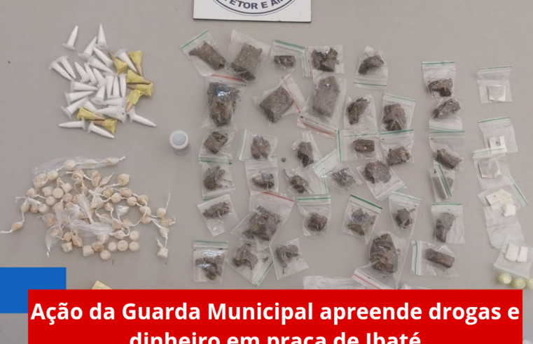 Ação da Guarda Municipal apreende drogas e dinheiro em praça de Ibaté