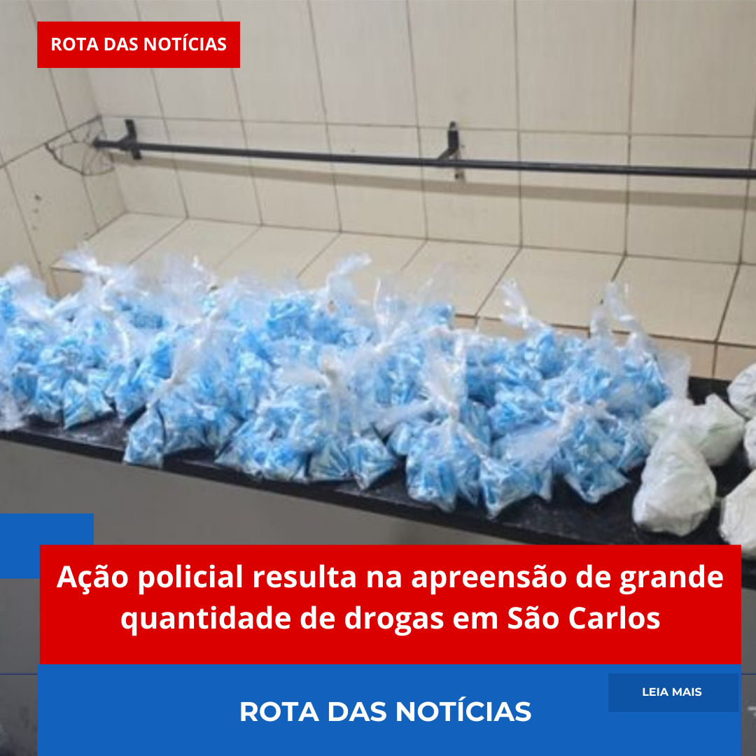 🚨 Ação policial resulta na apreensão de grande quantidade de drogas em São Carlos 🚨