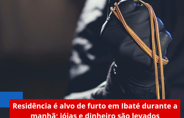 Residência é alvo de furto em Ibaté durante a manhã; jóias e dinheiro são levados