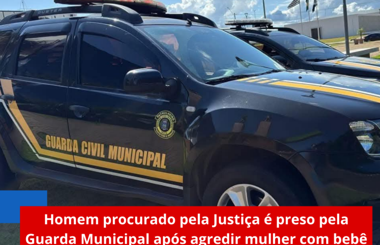 Homem procurado pela Justiça é preso pela Guarda Municipal após agredir mulher com bebê no colo em Ibaté