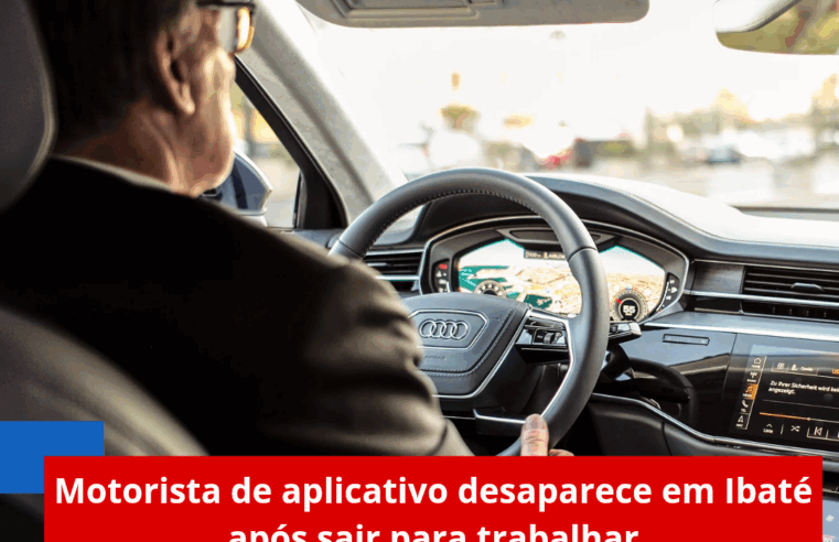 Motorista de aplicativo desaparece em Ibaté após sair para trabalhar