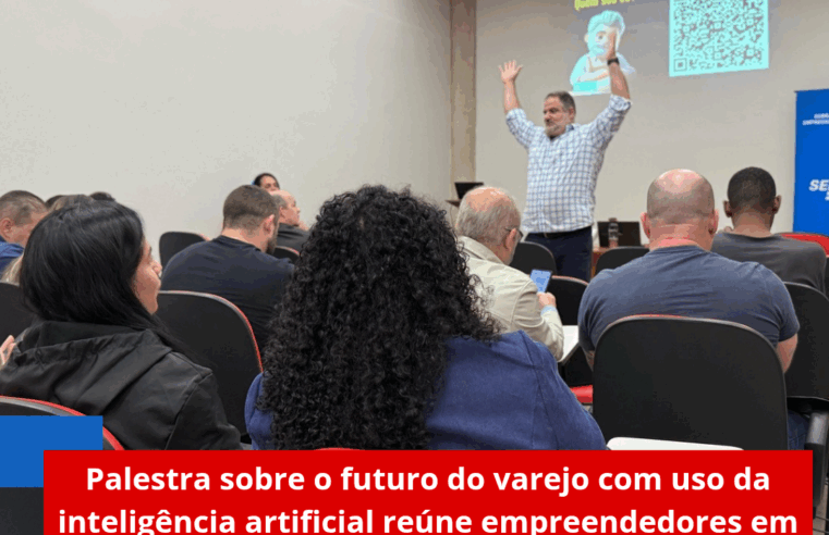 Palestra sobre o futuro do varejo com uso da inteligência artificial reúne empreendedores em Ibaté