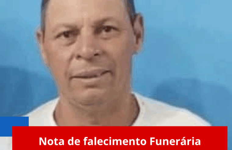 Nota de falecimento Funerária Terezinha de Jesus