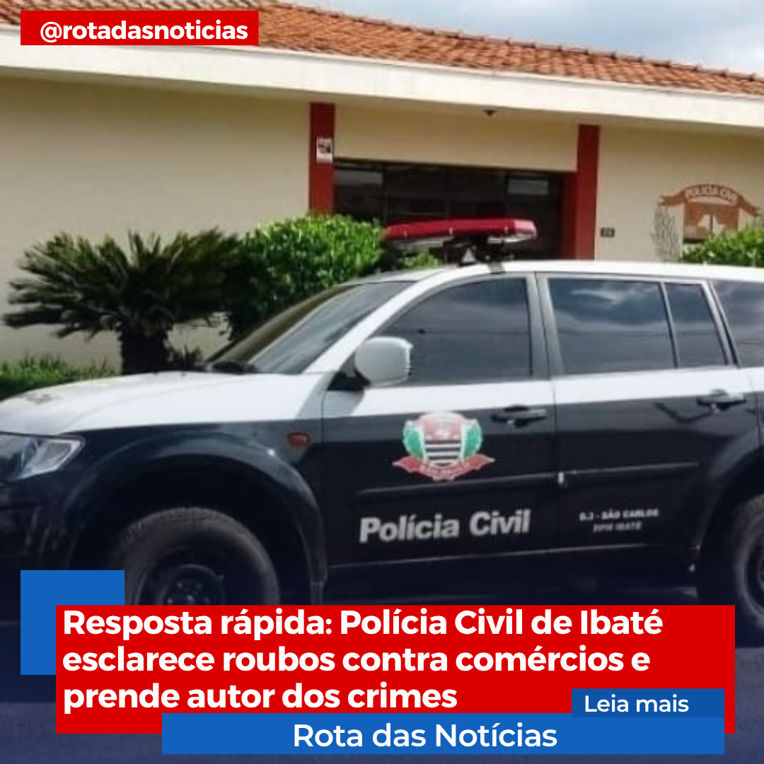 Polícia Civil de Ibaté esclarece dois roubos a comércios e prende autor