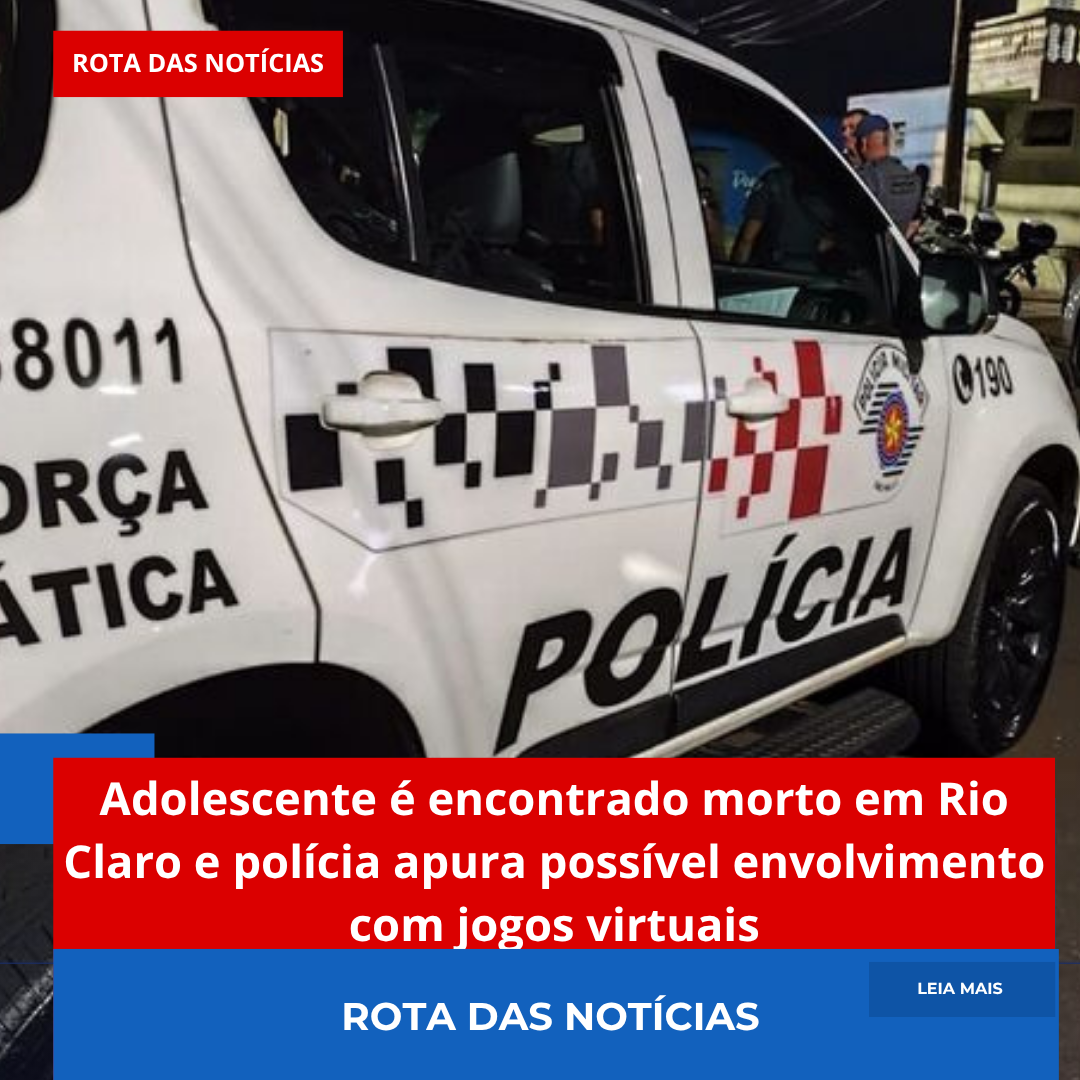 Adolescente é encontrado morto em Rio Claro e polícia apura possível envolvimento com jogos virtuais