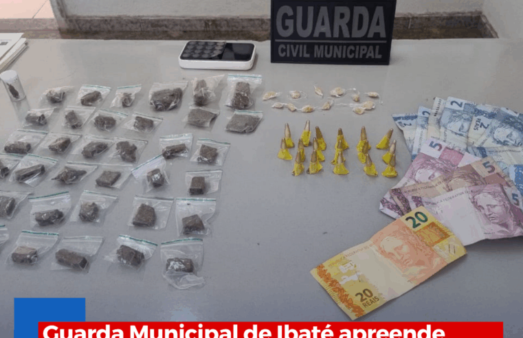 Guarda Municipal de Ibaté apreende drogas, dinheiro e máquina de cartão no Jardim Cruzado