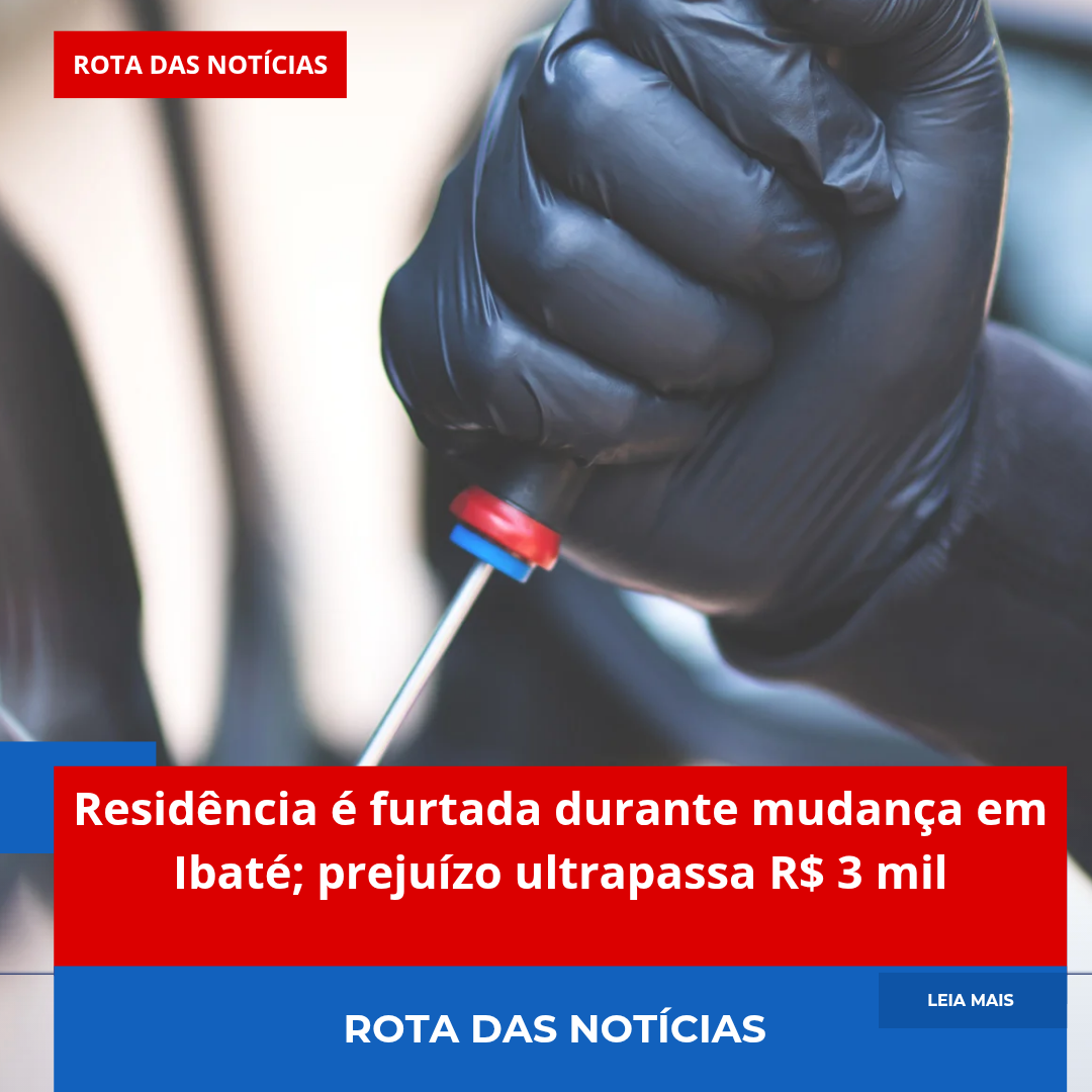Residência é furtada durante mudança em Ibaté,prejuízo ultrapassa R$ 3 mil
