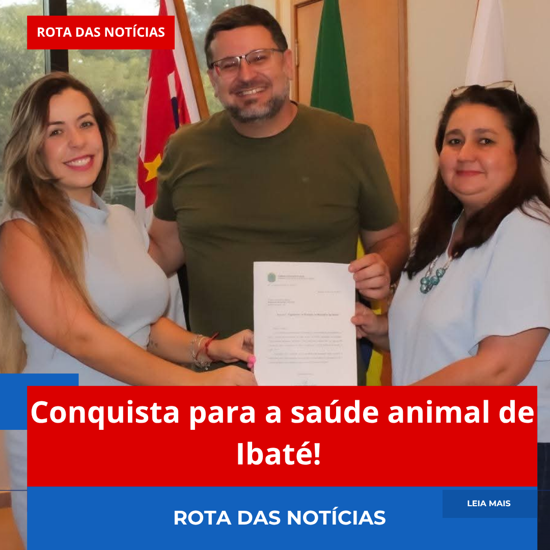 🎉 Conquista para a saúde animal de Ibaté! 🐾