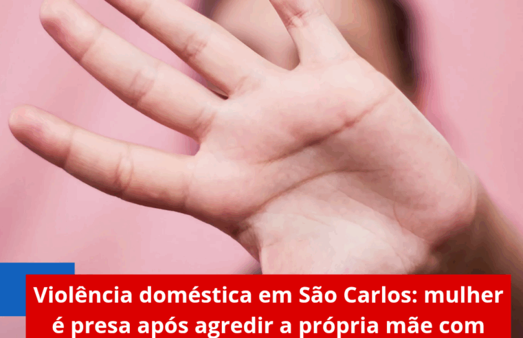 Violência doméstica em São Carlos: mulher é presa após agredir a própria mãe com vassoura