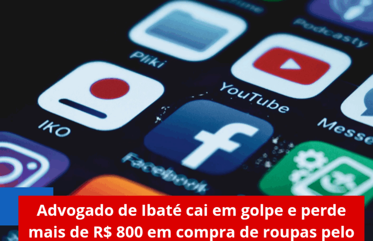 Advogado de Ibaté cai em golpe e perde mais de R$ 800 em compra de roupas pelo Facebook