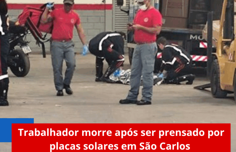 Trabalhador morre após ser prensado por placas solares em São Carlos