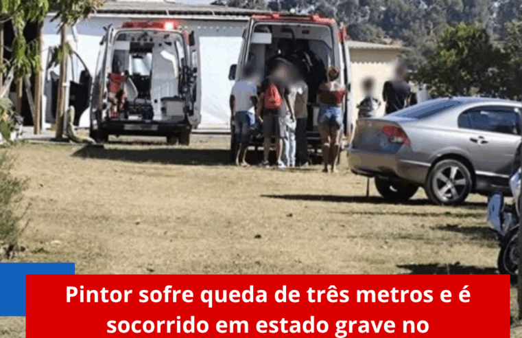 Pintor sofre queda de três metros e é socorrido em estado grave no assentamento Sem Terra