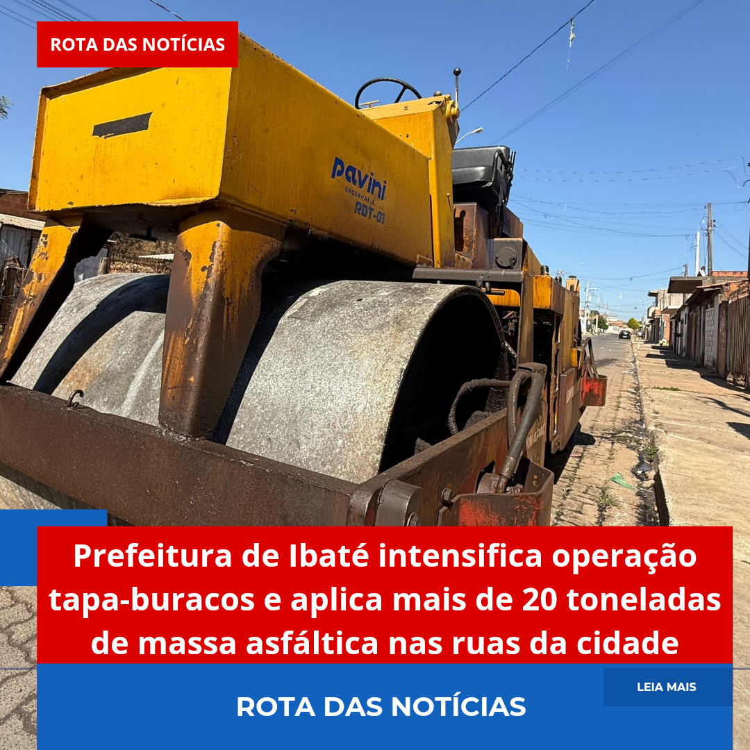 Prefeitura de Ibaté intensifica operação tapa-buracos e aplica mais de 20 toneladas de massa asfáltica nas ruas da cidade