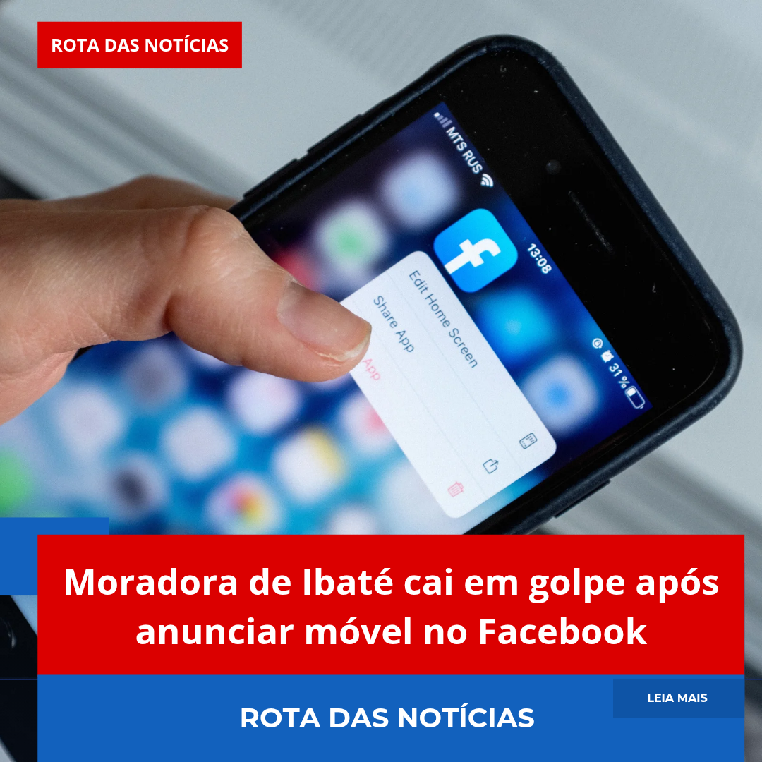 Moradora de Ibaté cai em golpe após anunciar móvel no Facebook