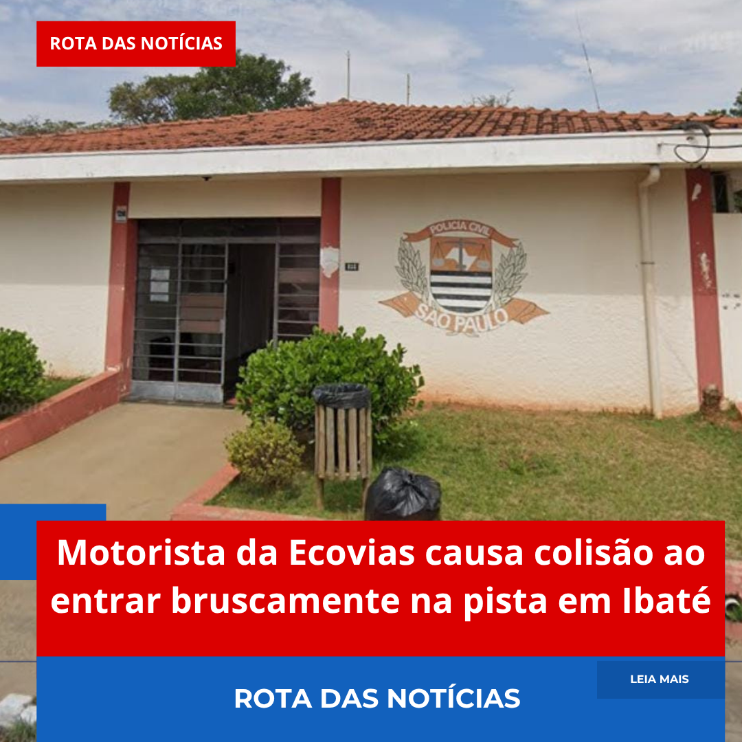 Motorista da Ecovias causa colisão ao entrar bruscamente na pista em Ibaté