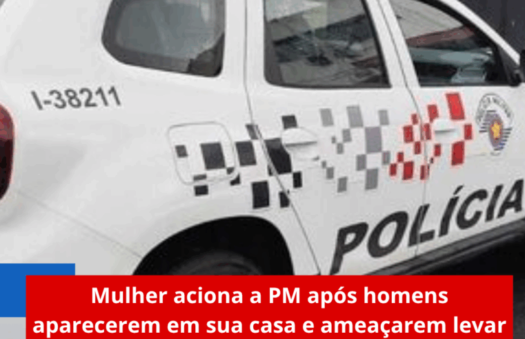 Mulher aciona a PM após homens aparecerem em sua casa e ameaçarem levar seu carro