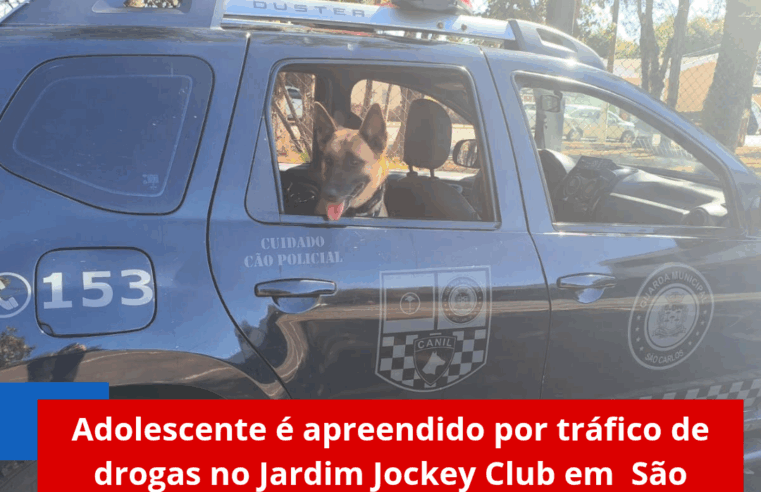 Adolescente é apreendido por tráfico de drogas no Jardim Jockey Club em São Carlos