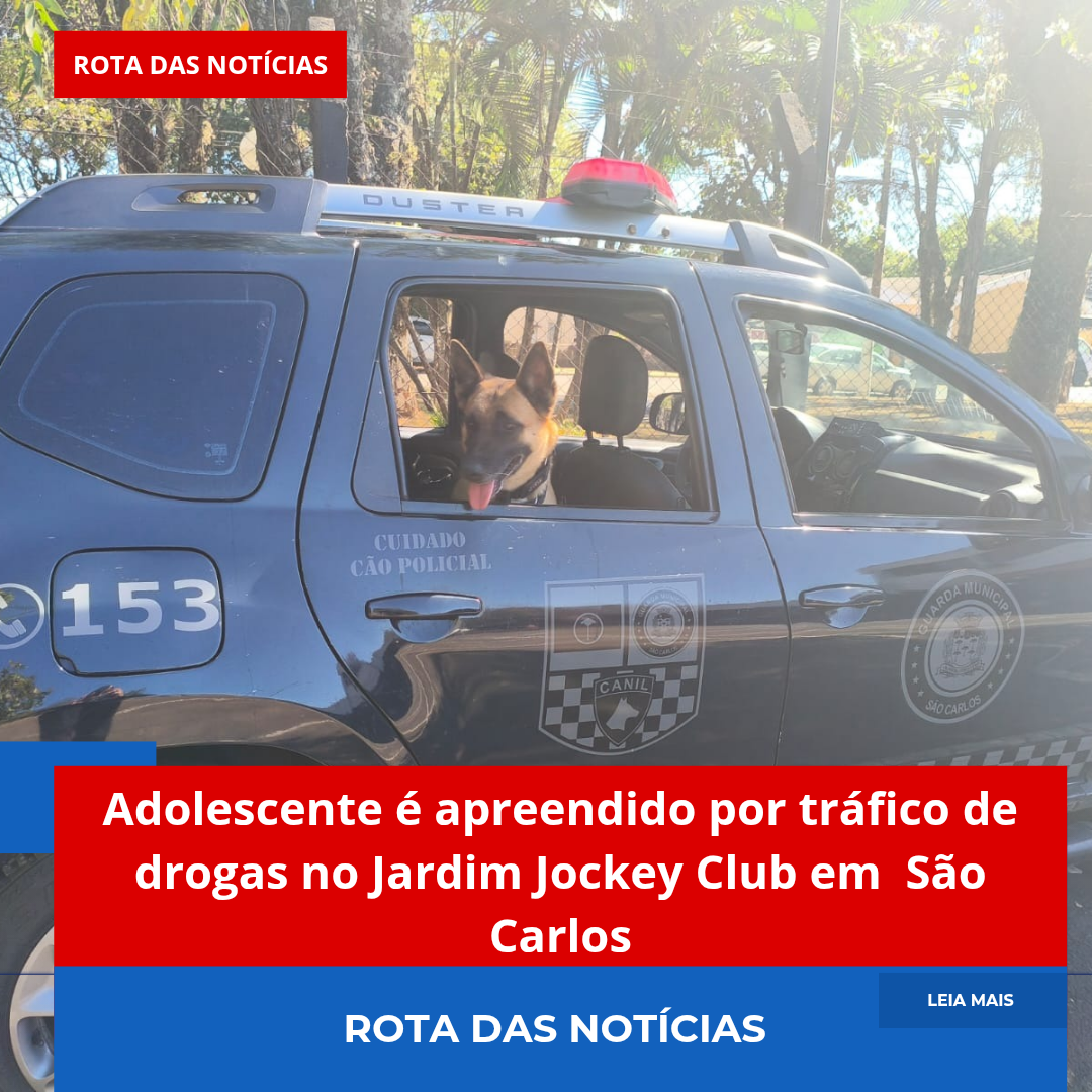 Adolescente é apreendido por tráfico de drogas no Jardim Jockey Club em São Carlos