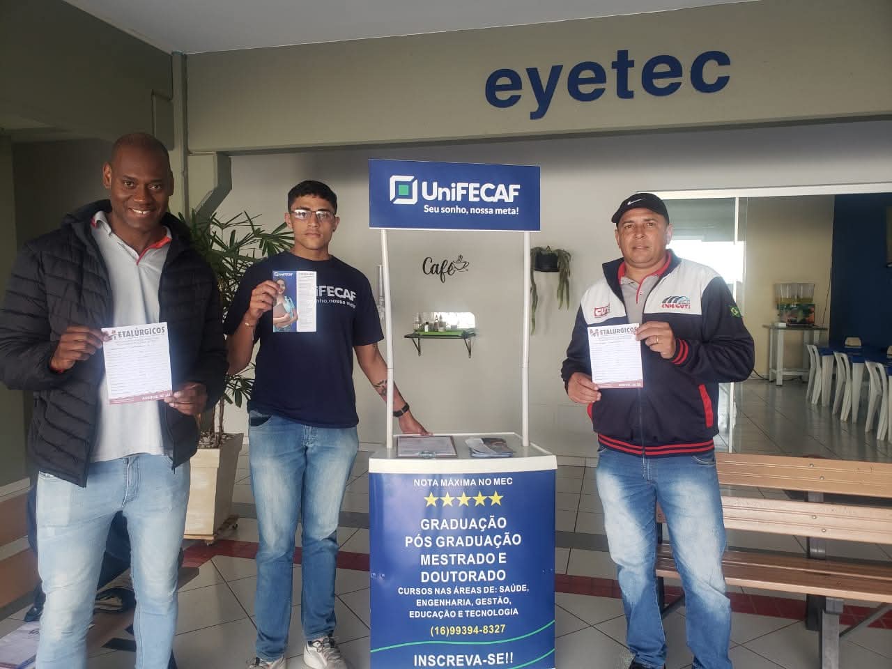 🔧 Sindicato realiza sindicalização na EYETEC, com parceria presente! 🤝