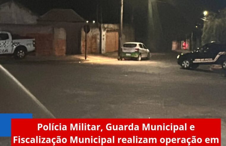 Polícia Militar, Guarda Municipal e Fiscalização Municipal realizam operação em bares de Ibaté