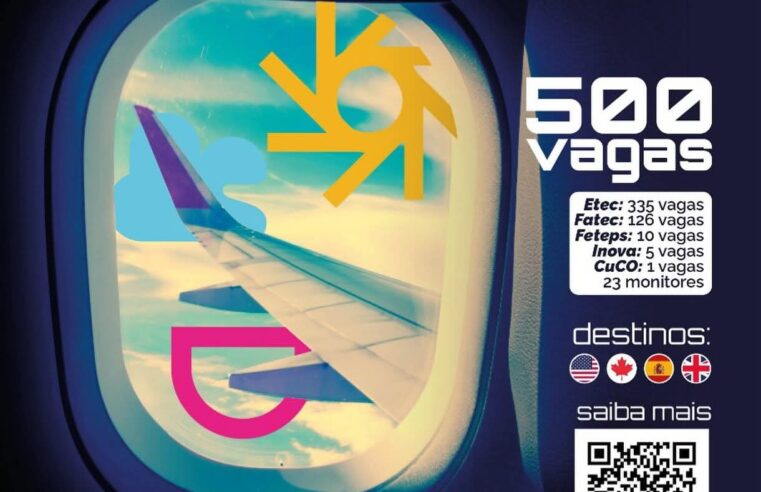 Atenção alunos!!!!!A Assessoria de Relações Internacionais – ARInter – tem o prazer de anunciar a abertura das inscrições para o Intercâmbio Cultural 2025, uma excelente oportunidade de desenvolvimento intercultural e vivência internacional para os estudantes de Etecs e Fatecs.