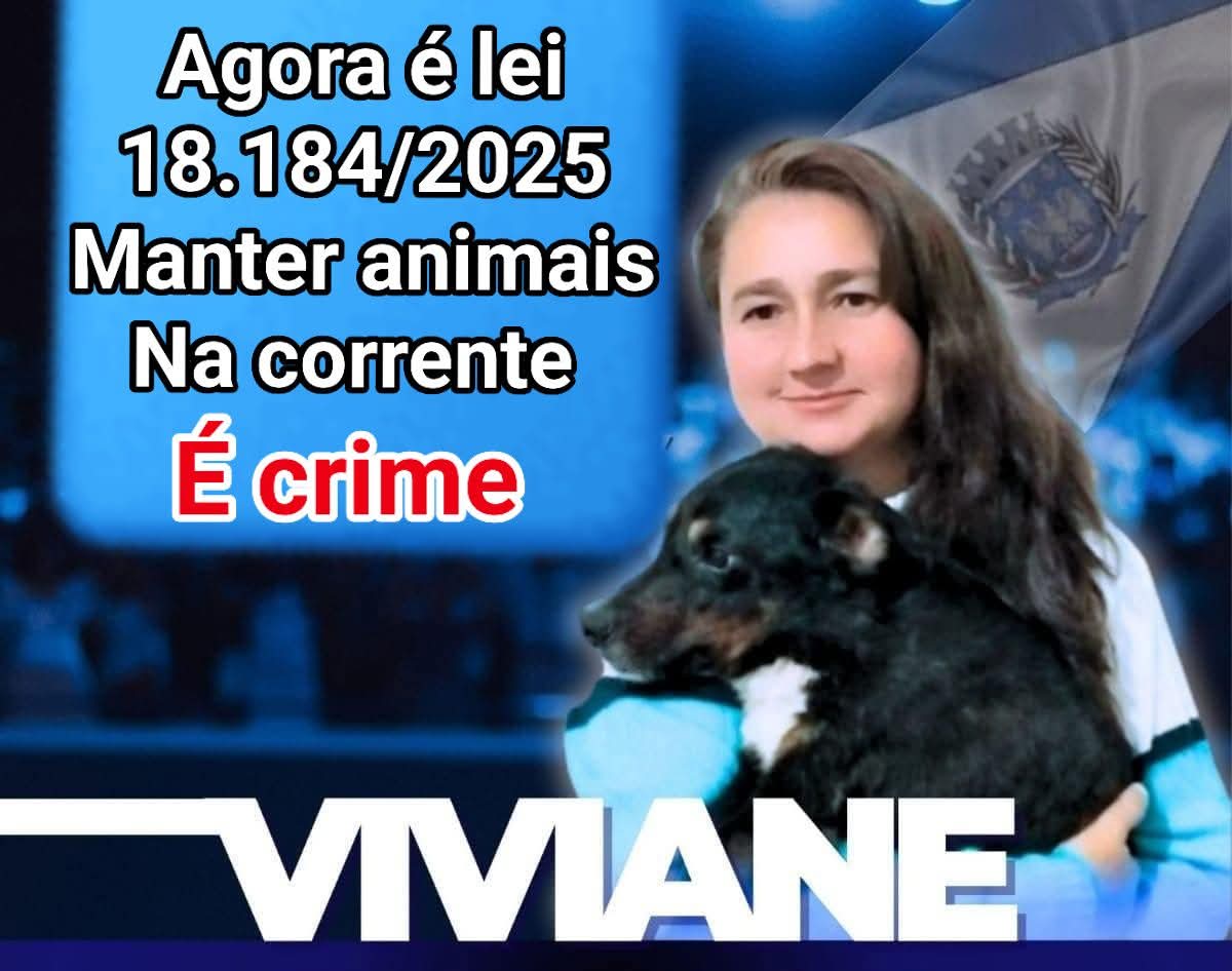 Lei nº 18.184/2025 proíbe acorrentamento de cães e gatos em São Paulo