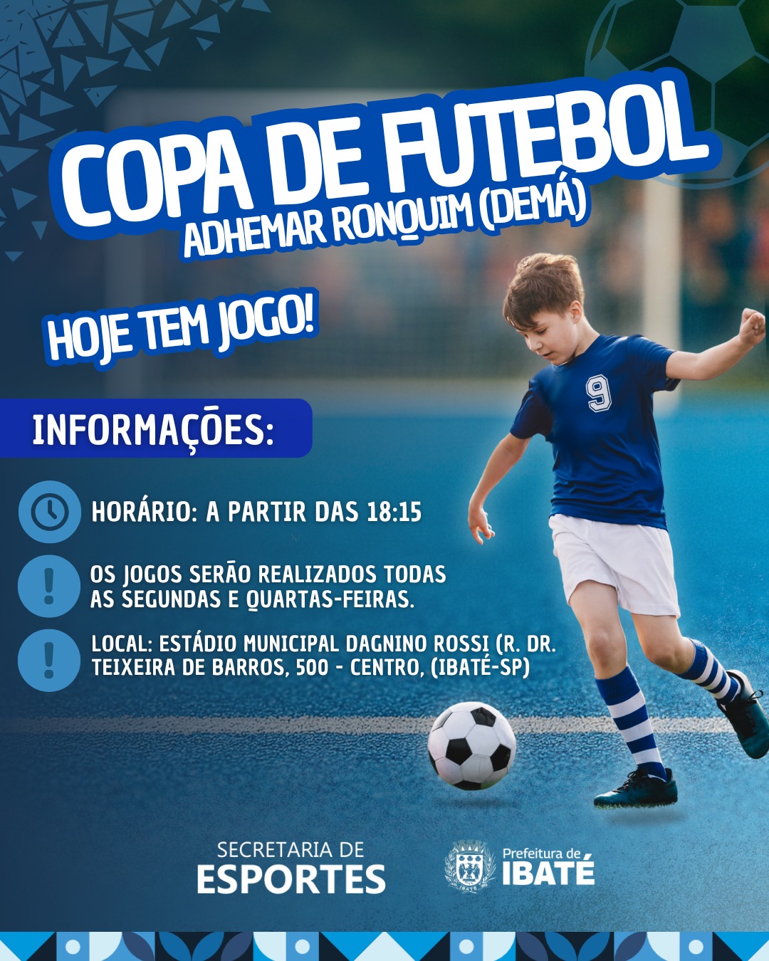 Copa de Futebol Adhemar Ronquim agita a noite desta quarta-feira em Ibaté!