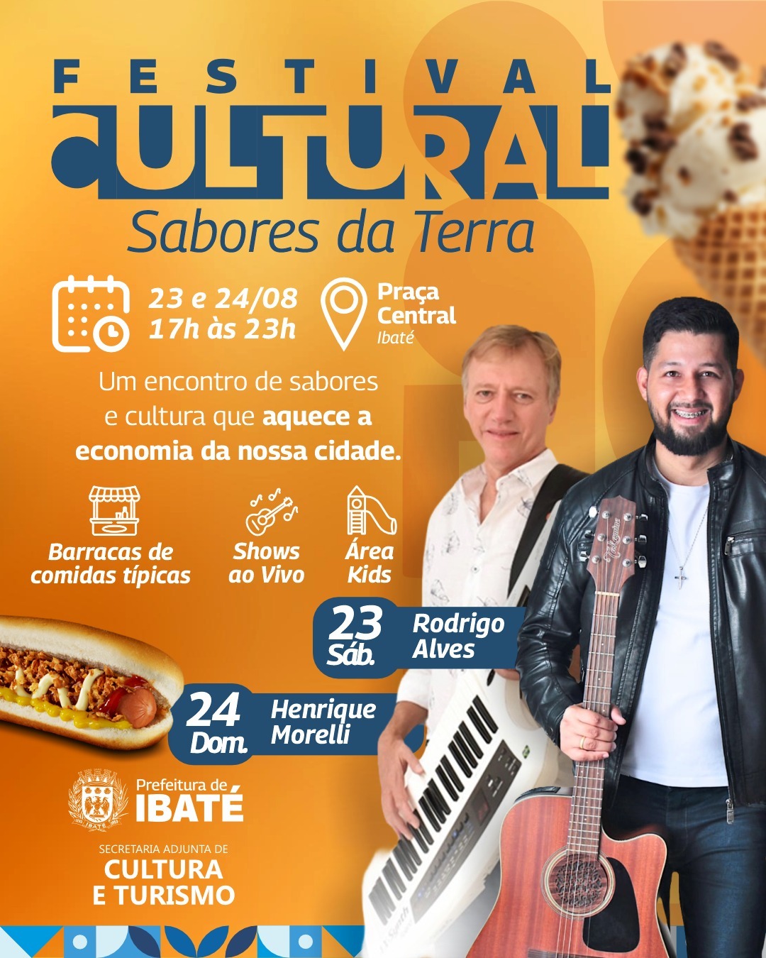Festival Cultural de Ibaté – Sabores da Terra acontece nos dias 23 e 24 de agosto