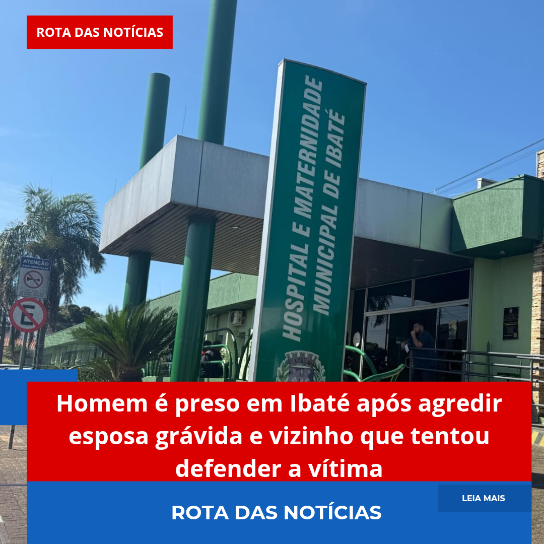 Homem é preso em Ibaté após agredir esposa grávida e vizinho que tentou defender a vítima