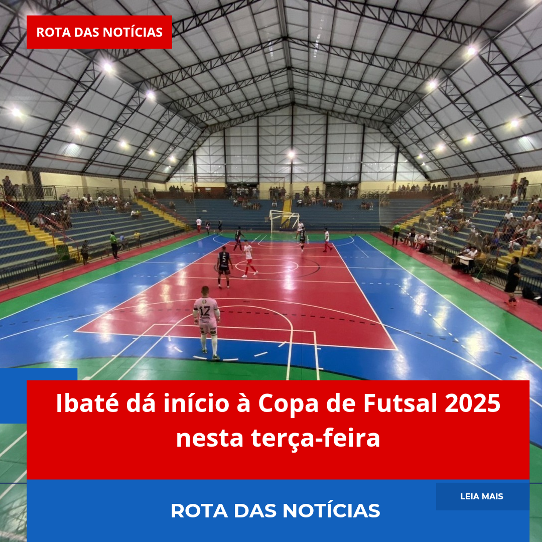 Ibaté dá início à Copa de Futsal 2025 nesta terça-feira