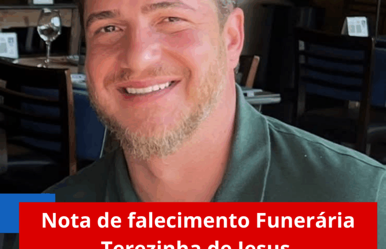 Nota de falecimento Funerária Terezinha de Jesus