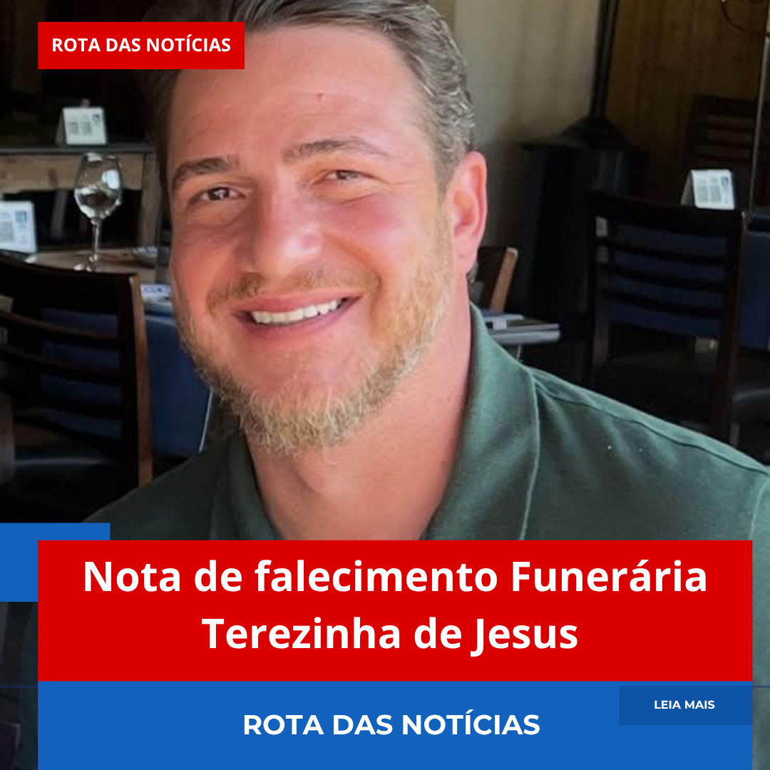 Nota de falecimento Funerária Terezinha de Jesus