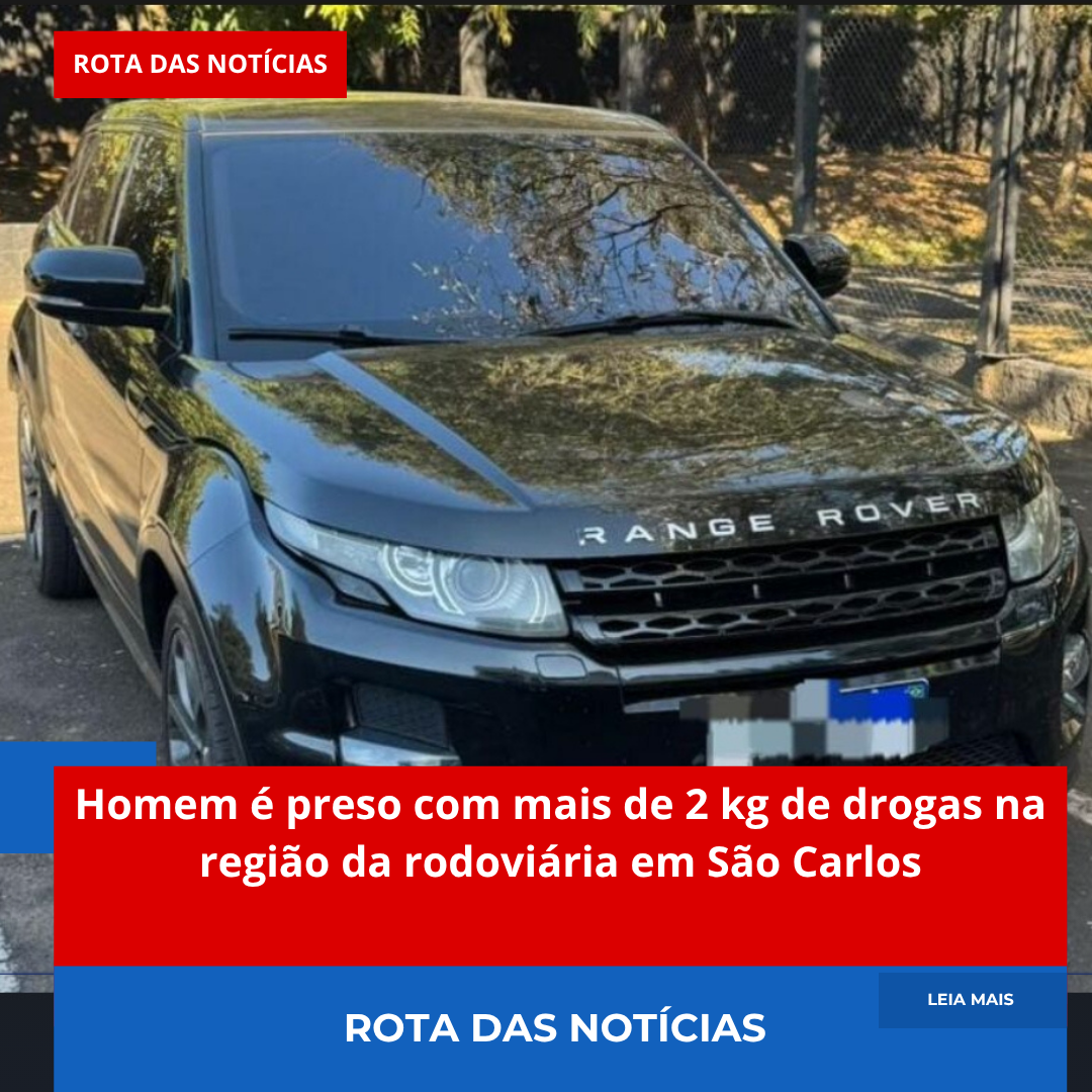 Homem é preso com mais de 2 kg de drogas na região da rodoviária em São Carlos