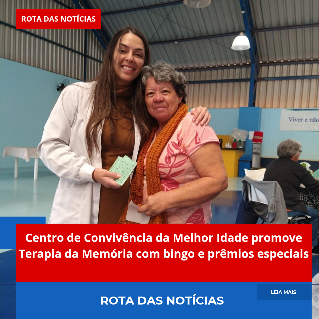 Centro de Convivência da Melhor Idade promove Terapia da Memória com bingo e prêmios especiais