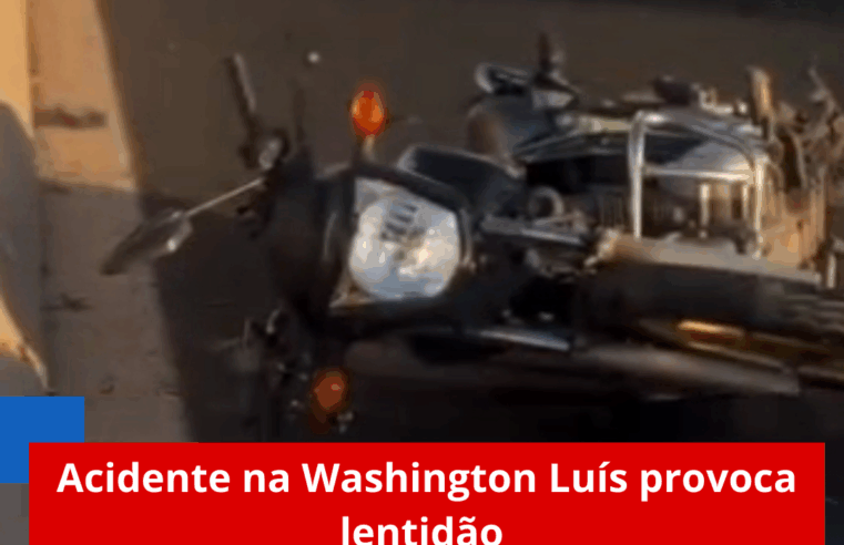 Acidente na Washington Luís provoca lentidão