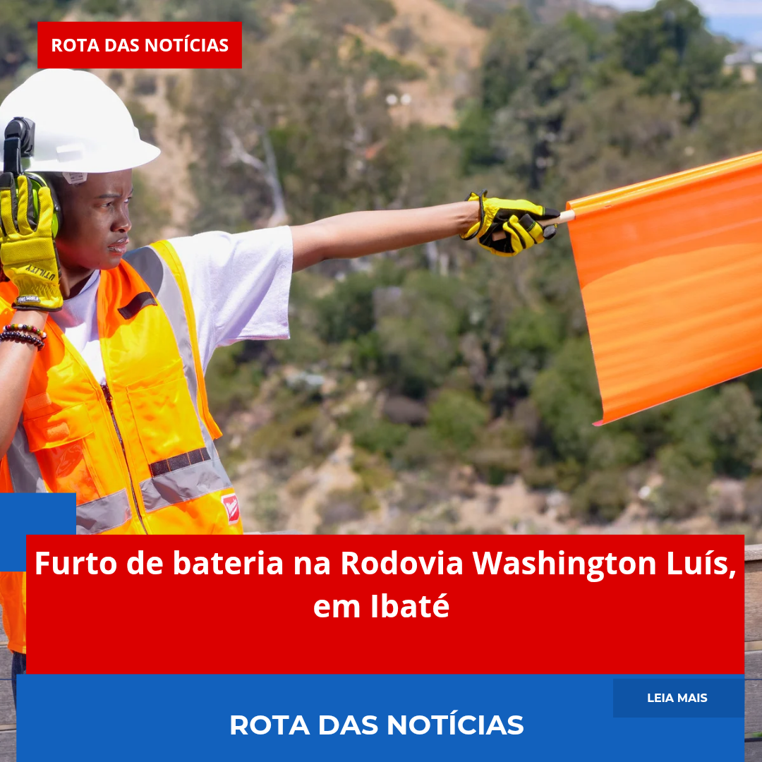 Furto de bateria na Rodovia Washington Luís, em Ibaté