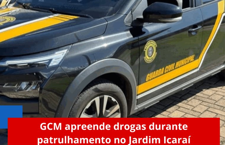 GCM apreende drogas durante patrulhamento no Jardim Icaraí