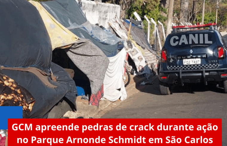 GCM apreende pedras de crack durante ação no Parque Arnonde Schmidt em São Carlos