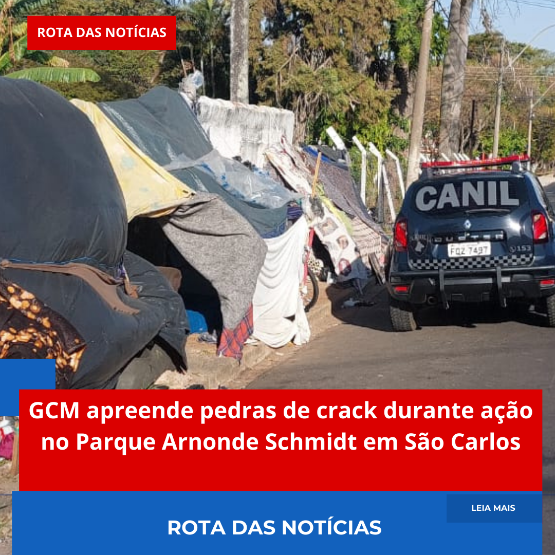 GCM apreende pedras de crack durante ação no Parque Arnonde Schmidt em São Carlos