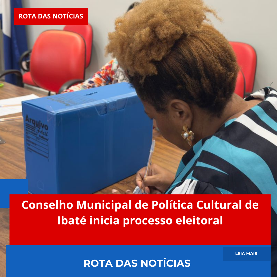 Conselho Municipal de Política Cultural de Ibaté inicia processo eleitoral