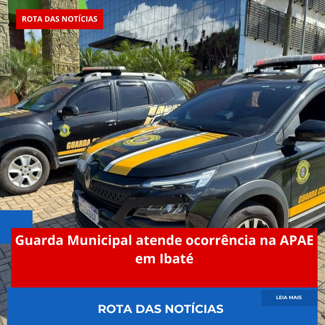 Guarda Municipal atende ocorrência na APAE em Ibaté