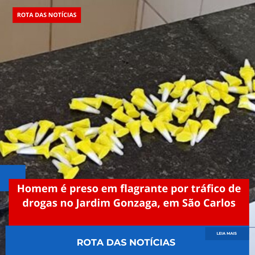 Homem é preso em flagrante por tráfico de drogas no Jardim Gonzaga, em São Carlos